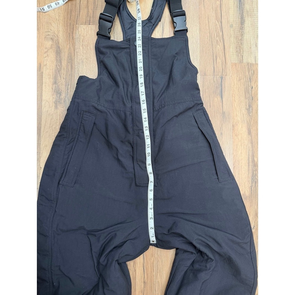 Cabela's Women's Black Insulated Snow Bib Overalls Ski Pants Large Reg - Picture 7 of 7